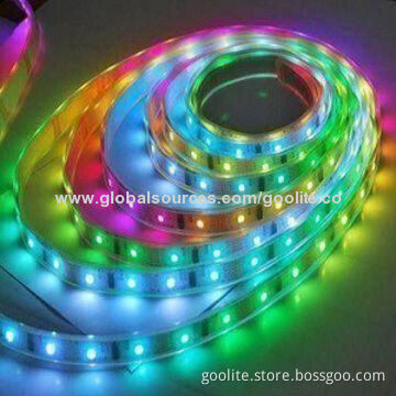 32 LEDs/m HL1606 RGB Magic Strip Light for Indoor or Outdoor Decoration, Cheap